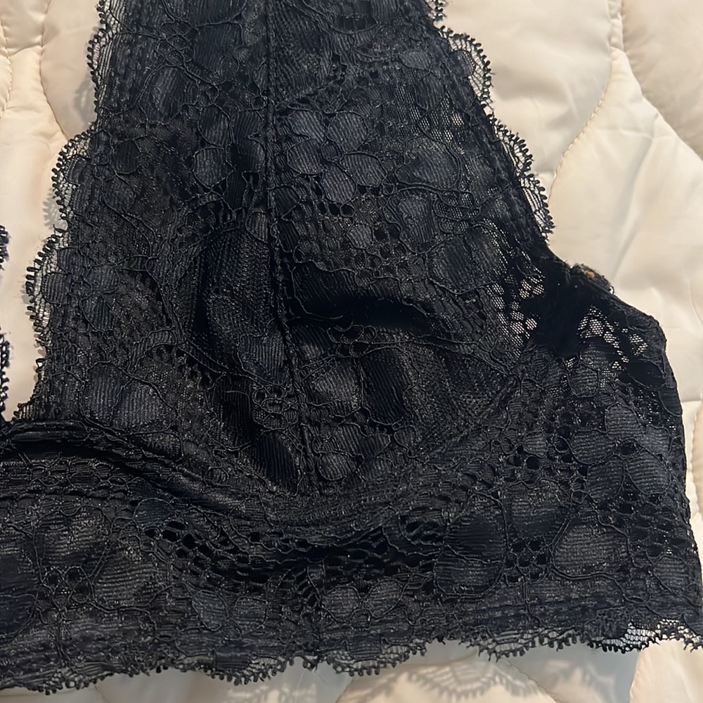 Halter Lace Bralette - Picture 2 of 7